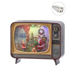 8.5" Santa Scene TV Water Globe