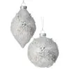 4"-6" White Holly Kismet Glass Ornament Assorted Set Of 6 -Christmas decorations Shop 4390310626