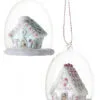 5" Pink & Mint Candy House Set Of 2 2 5" Pink & Mint Candy House Set Of 2 -Christmas decorations Shop 4390310764 1