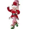 17" Red Stripe Bendable Fabric Elf 1 17" Red Stripe Bendable Fabric Elf -Christmas decorations Shop 4390311214