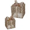 6" & 8" Champagne Metal Gift Box Set 1 6" & 8" Champagne Metal Gift Box Set -Christmas decorations Shop 4390311403