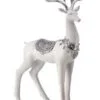 18" White & Silver Standing Deer -Christmas decorations Shop 4390315115