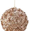 6" Champagne Sequin Ball Set Of 6 -Christmas decorations Shop 4390318298 1