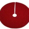 24" Red & Gold Velvet Tree Skirt -Christmas decorations Shop 4390318986