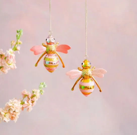 Glitterville Studios 4.5" Pinky Bumble Bee Assorted Set Of 2 3 Glitterville Studios 4.5" Pinky Bumble Bee Assorted Set Of 2