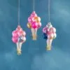 Glitterville Studios 5.5" Bundle Of Ballons Assorted Ornament Set Of 3 -Christmas decorations Shop 4482817795a