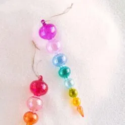 Glitterville Studios 8" Rainbow Finial Assorted Set Of 2 7 Glitterville Studios 8" Rainbow Finial Assorted Set Of 2 -Christmas decorations Shop 4482818099C