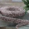 1" X 3 YD Rose Gold Tinsel Garland Ribbon 2 1" X 3 YD Rose Gold Tinsel Garland Ribbon -Christmas decorations Shop 4861204126