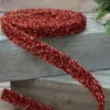1" X 3 YD Red Tinsel Garland Ribbon