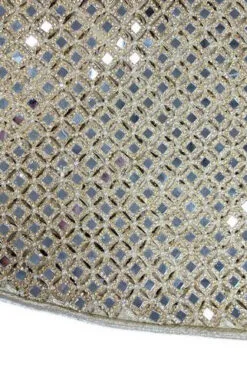 72" Gold Dupion Gem Ecrusted Tree Skirt -Christmas decorations Shop 4861204153C