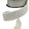 2.25" X 5 YD White Embroidery Pearl Trim Ribbon 2 2.25" X 5 YD White Embroidery Pearl Trim Ribbon -Christmas decorations Shop 4861204420