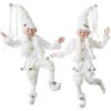 16" White Posable Elf Set Of 2 -Christmas decorations Shop 4889307024