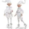 30" White Silver Posable Elf Set Of 2 -Christmas decorations Shop 4889308413