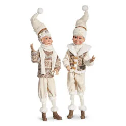 16" Natural Noel Elf Set Of 2