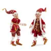 16" Red & Gold Filigree Assorted Posable Elves Set Of 2 -Christmas decorations Shop 4889311102 342a7697 edb4 4cca 86a7 2bb4a9166a7b