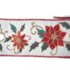 4" X 15 FT Embroidered Poinsettia Ribbon 1 4" X 15 FT Embroidered Poinsettia Ribbon -Christmas decorations Shop 4889325234