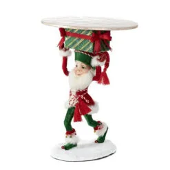 17" Santa Elf Hold Gift Tray
