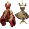 8" Mannequin On Stand Ornament Assorted Set Of 2 2 8" Mannequin On Stand Ornament Assorted Set Of 2 -Christmas decorations Shop 5414455581741