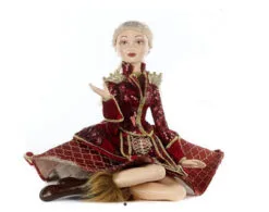 14" Nutcracker Sitting Lady Doll