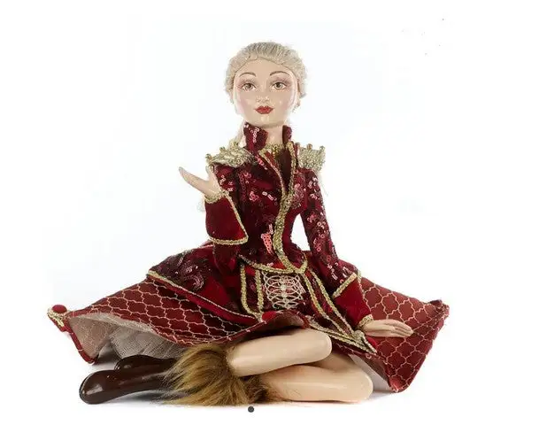 14" Nutcracker Sitting Lady Doll 3 14" Nutcracker Sitting Lady Doll