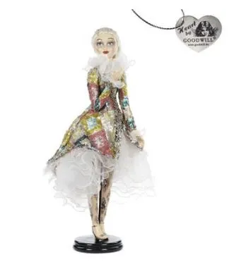 26" Commedia Lady Doll With Stand 3 26" Commedia Lady Doll With Stand