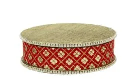 Mark Roberts 10" Diameter Red & Gold Rotating Base