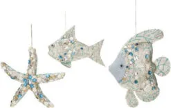 Mark Roberts 11-15" Jewels Of The Sea Ornaments Assorted Set Of 3