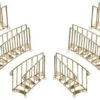 Mark Roberts 16" - 22" Gold Grand Christmas Staircase Set Of 6 -Christmas decorations Shop 8003639846