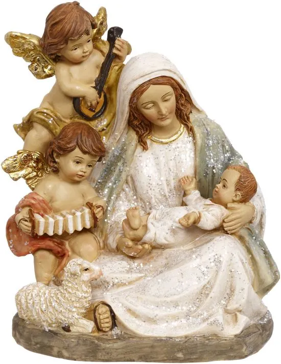 Mark Roberts 5" Holy Family With Angels 3 Mark Roberts 5" Holy Family With Angels