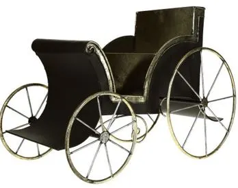 23" X 17.5" Black Carriage With Trim 3 23" X 17.5" Black Carriage With Trim