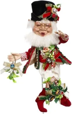 Mark Roberts 12" Small Sweet Mistletoe Elf