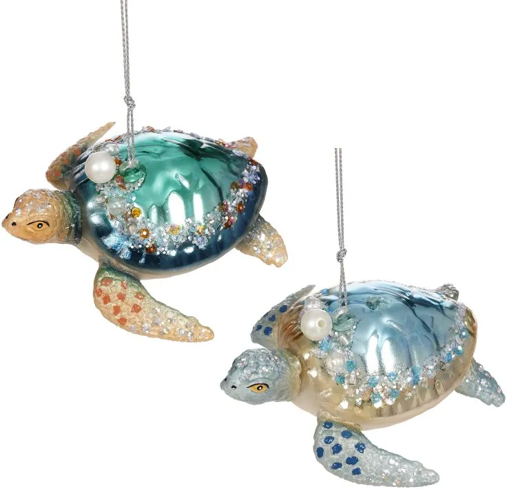 Mark Roberts 4" Fancy Turtle Assorted Set Of 2 3 Mark Roberts 4" Fancy Turtle Assorted Set Of 2