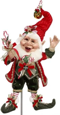 Mark Roberts 16.5" Medium Candy Cane Elf