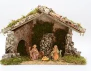 17" X 8" X 11" Holy Family Stable
