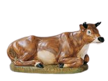 21" Brown Sitting Cow