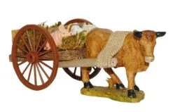 7.5" Ox With Wagon