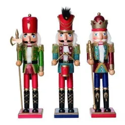 15" Glitz & Glam Nutcracker Assorted Set Of 3