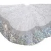 60" Silver Sequin Edge Tree Skirt -Christmas decorations Shop 8613137755b