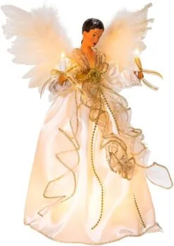 12" Gold Angel Tree Topper With 10 Lights -Christmas decorations Shop 8613143681 c5890d26 e8f4 49ea a54c e7461d99bec2