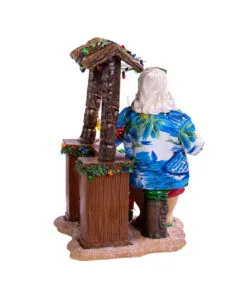 11" Beach Santa Siting Tiki Bar -Christmas decorations Shop 8613145188 3
