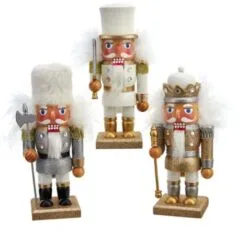 9" Hollywood Nutcrackers Assorted Set Of 3