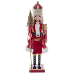 2 FT Red & Gold Tree King Nutcracker