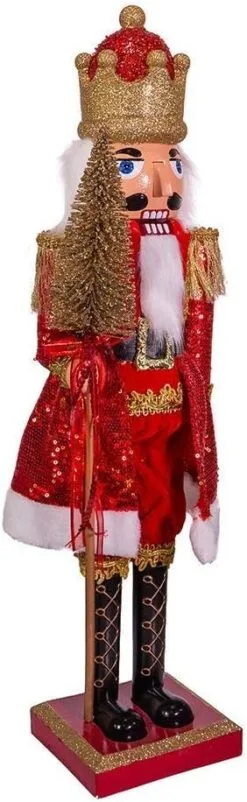 2 FT Red & Gold Tree King Nutcracker -Christmas decorations Shop 8613156119a