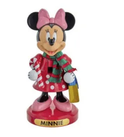 10" Minnie With Candy Cane Nutcracker