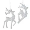 5" Silver & White Glittered Reindeer Assorted Ornament Set Of 12 2 5" Silver & White Glittered Reindeer Assorted Ornament Set Of 12 -Christmas decorations Shop 8613163676 1