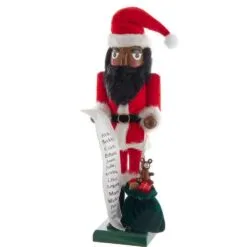 15" Melanated Santa Nutcracker