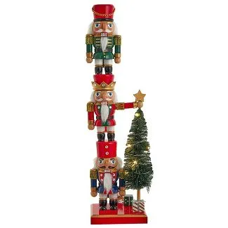 18" Stacked Nutcracker Trio 3 18" Stacked Nutcracker Trio