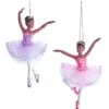 5.5" Melanated Ballerina Assorted Set Of 2 -Christmas decorations Shop 8613182065