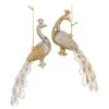 3.5" Gold & Platinum Peacock Ornament Set Of 6 2 3.5" Gold & Platinum Peacock Ornament Set Of 6 -Christmas decorations Shop 8613182248