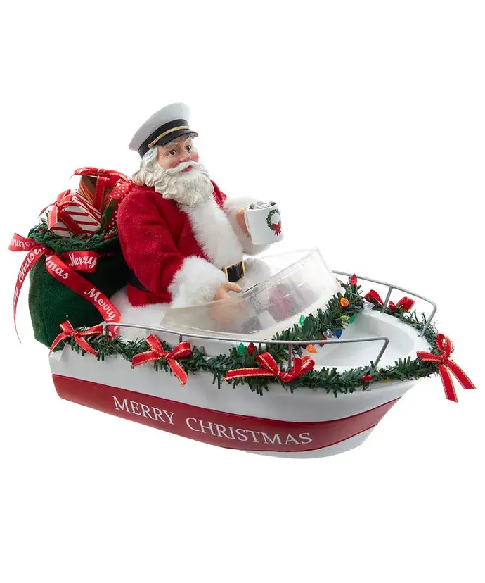 8" Boat Captain Santa 3 8" Boat Captain Santa